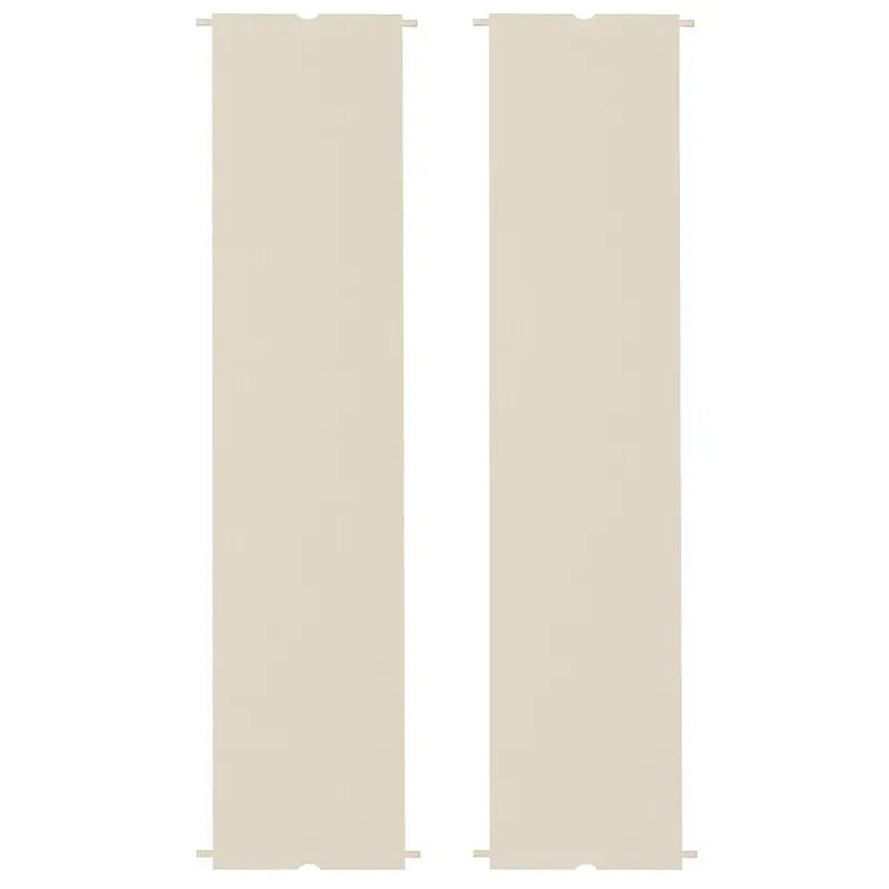 2-Pack 16' X 4' Uv-Blocking Pergola Shade Covers, For 10 X 10Ft Pergola, Khaki 2
