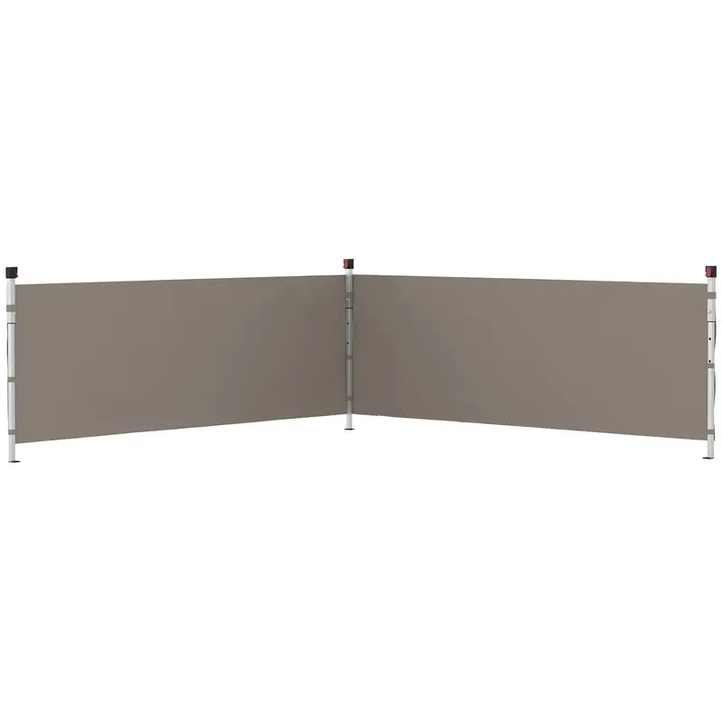 2-Pack Half Sidewalls For 10' X 10'/20' Canopy,Upf 30+ Uv-Resistant, Grey 2