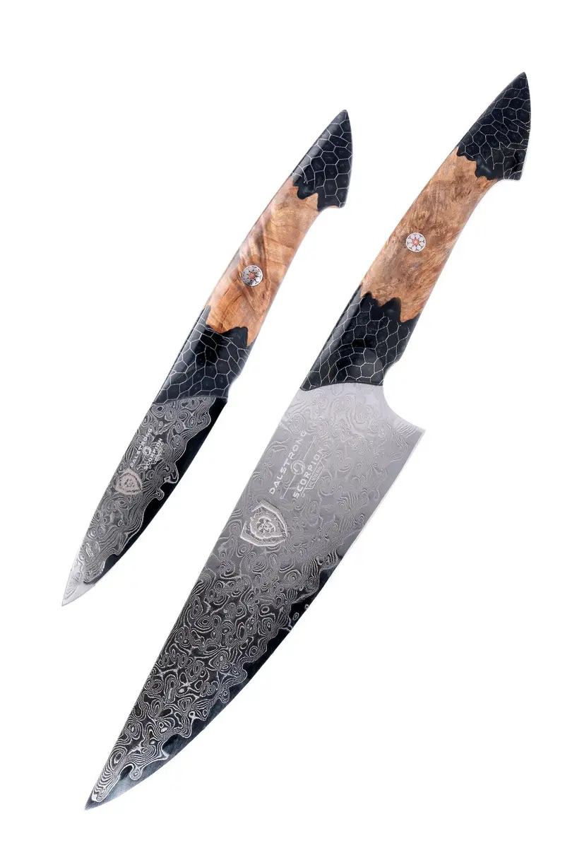 2 Piece Set | Chef Knife & Paring Knife | The Scorpion Series | Venom Edition | Dalstrong © 1