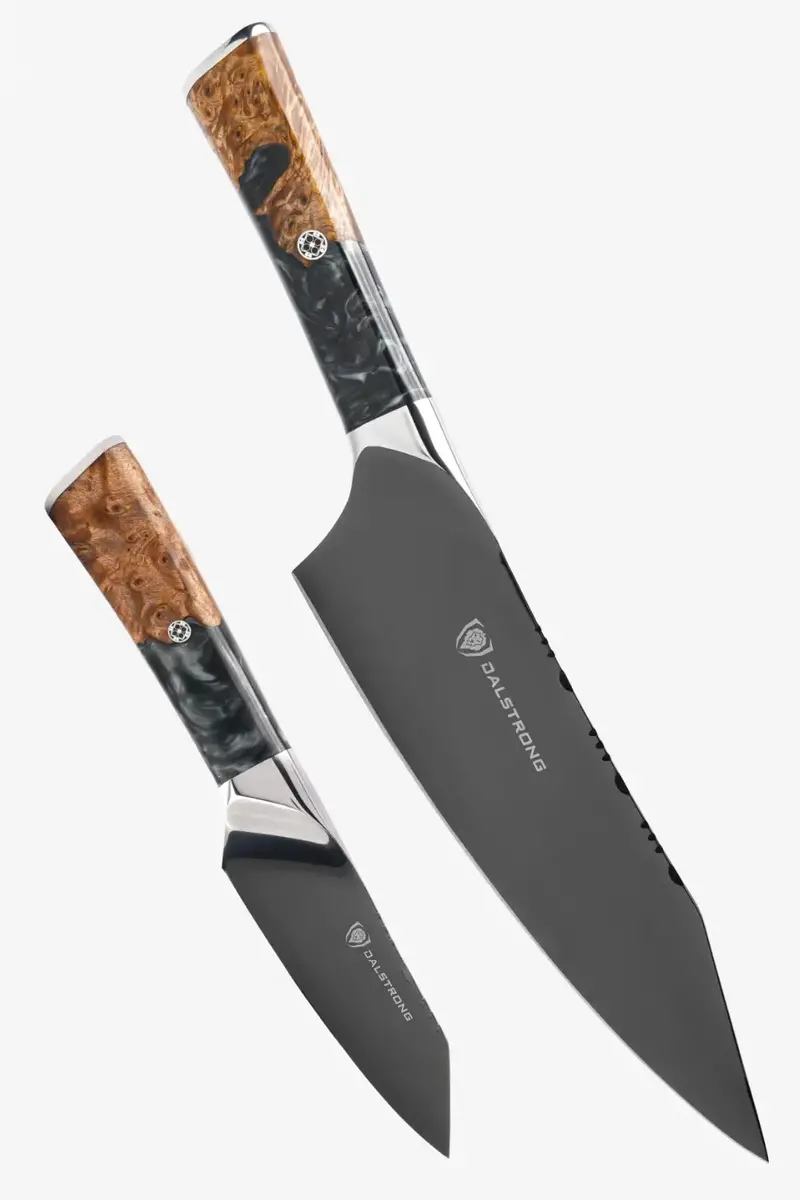 2 Piece Set | Chef Knife & Paring Knife | Valhalla Series | Ravenstone Edition | Dalstrong © 1