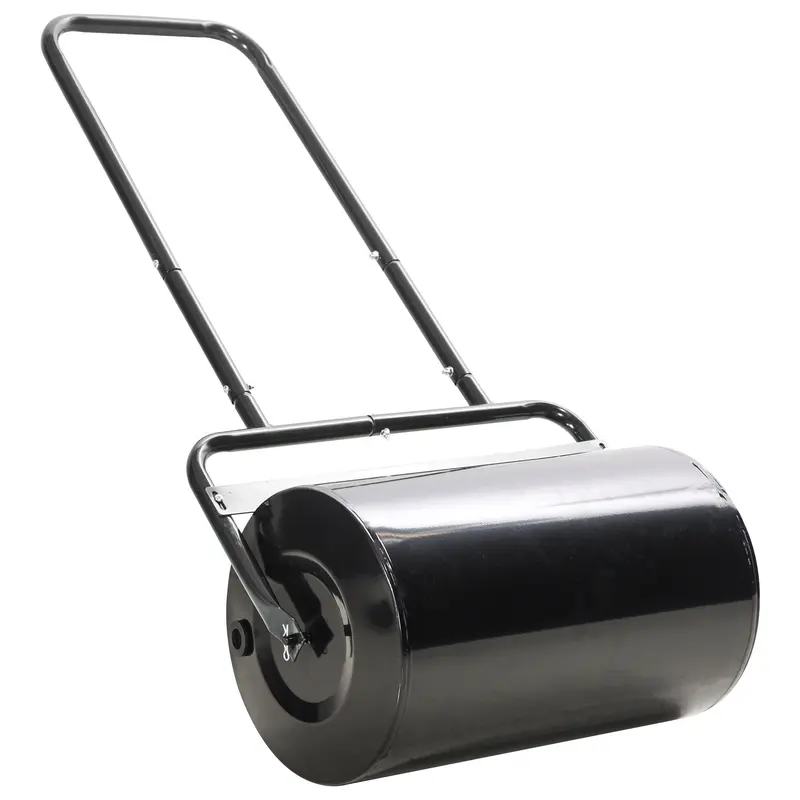 20" Heavy Duty Lawn Roller, Filled With 11 Gal Water/136 Lbs Sand, Black 2