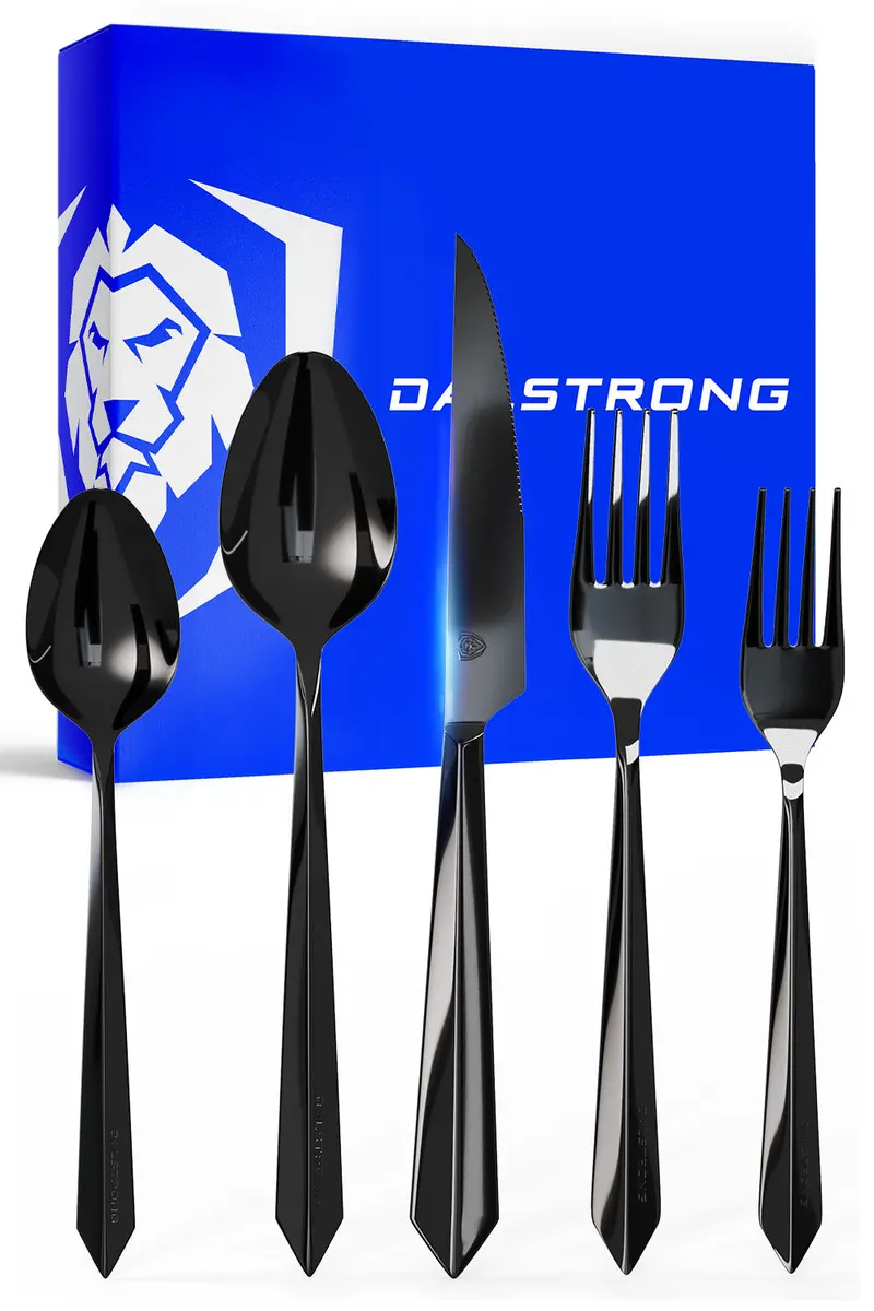 20-Piece Flatware Cutlery Set | Black Stainless Steel | Service For 4 | Dalstrong © 1