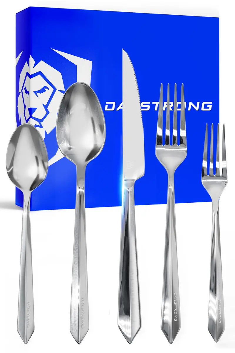 20-Piece Flatware Cutlery Set | Silver Stainless Steel | Service For 4 | Dalstrong © 1