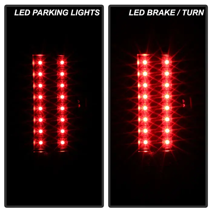 2007-2013 Chevy Silverado 1500 / 2007-2014 2500Hd/3500Hd / 2007-2014 Gmc Sierra 3500Hd Dually Models ( Does Not Fit Model With Reverse Bulb 921 ) Led Tail Lights - Black Smoke 2
