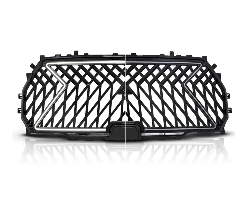 2022-2024 Toyota Tundra Nexum Series Black Led Grille W/ Ignition Initiation Feature & Running Light Bar 1