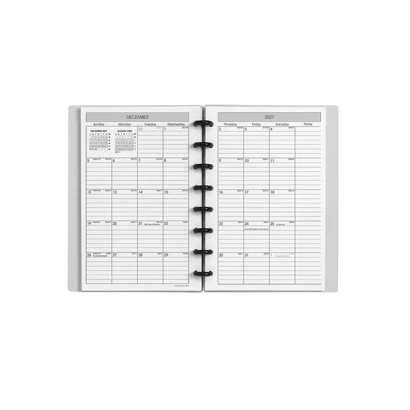 2027 Circa Sunday Start Weekly Agenda, Vertical 2