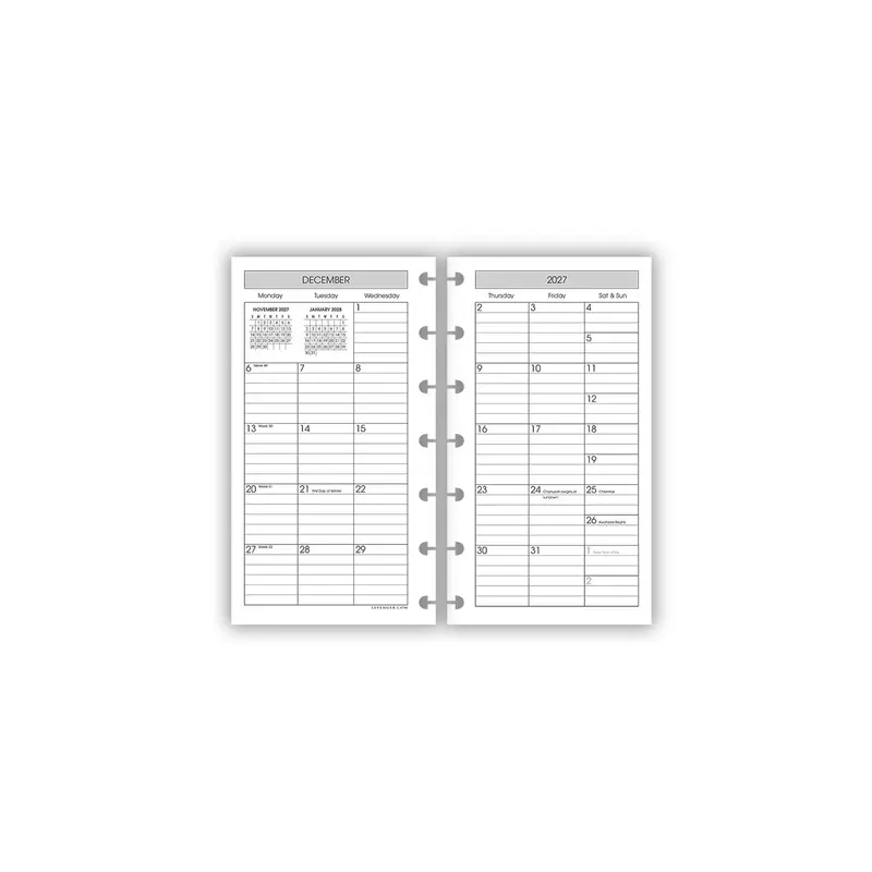 2027 Special Request Circa Weekly Agenda Refill 3
