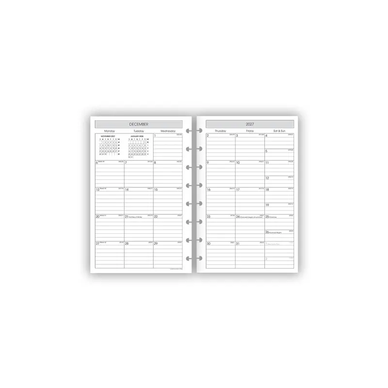 2027 Special Request Circa Weekly Agenda Refill 4