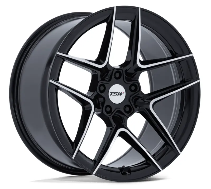 20X10.5 Tsw Slipstream Gloss Black W/ Machined Face 1