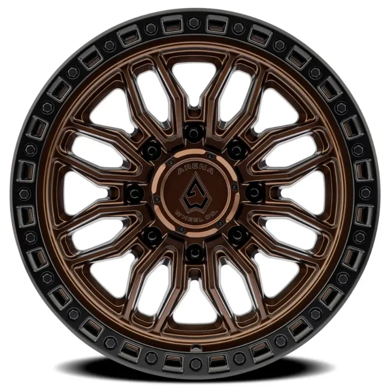 20X10 Arena Hustle Smoked Bronze Center Satin Black Lip 3