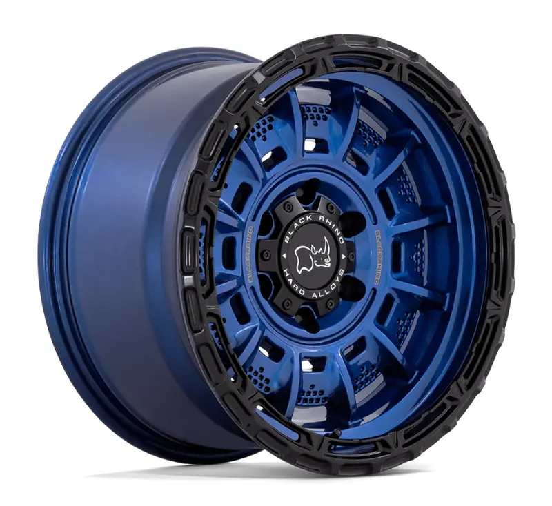20X10 Black Rhino Legion Cobalt Blue W/ Black Lip 1