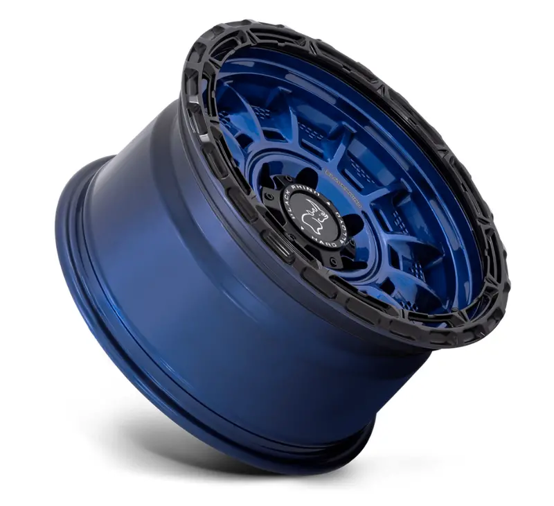 20X10 Black Rhino Legion Cobalt Blue W/ Black Lip 2