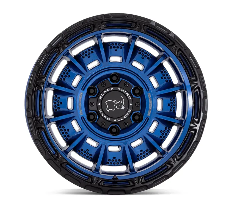 20X10 Black Rhino Legion Cobalt Blue W/ Black Lip 3
