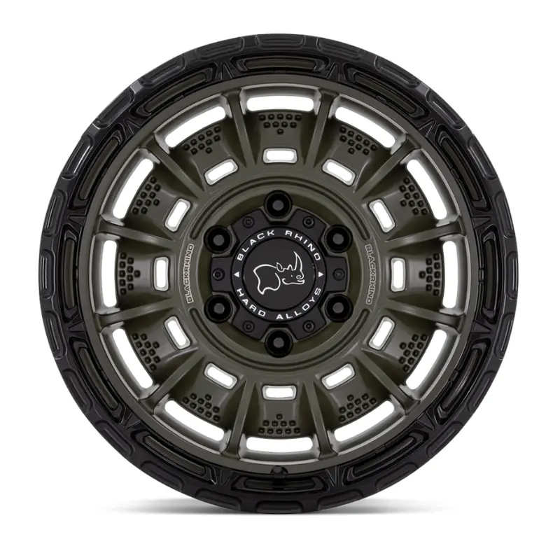 20X10 Black Rhino Legion Olive Drab Green W/ Black Lip 3