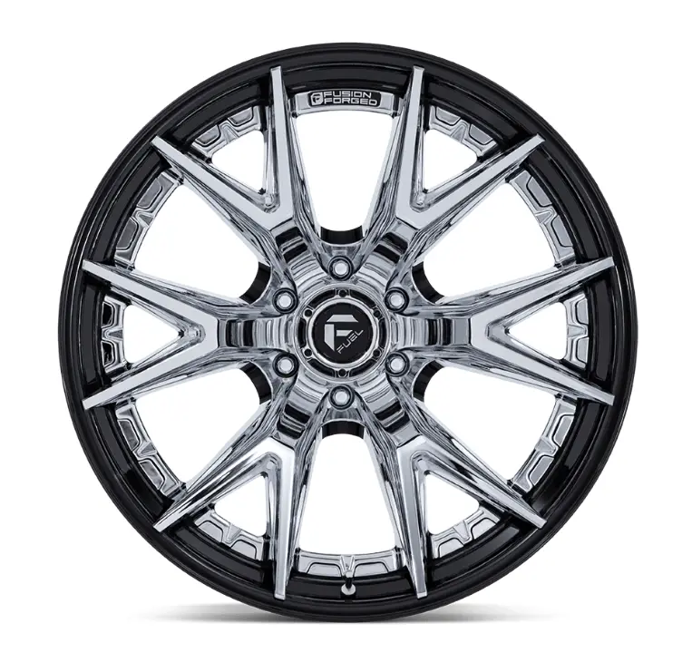 20X10 Fuel Catalyst Chrome W/ Gloss Black Lip 3