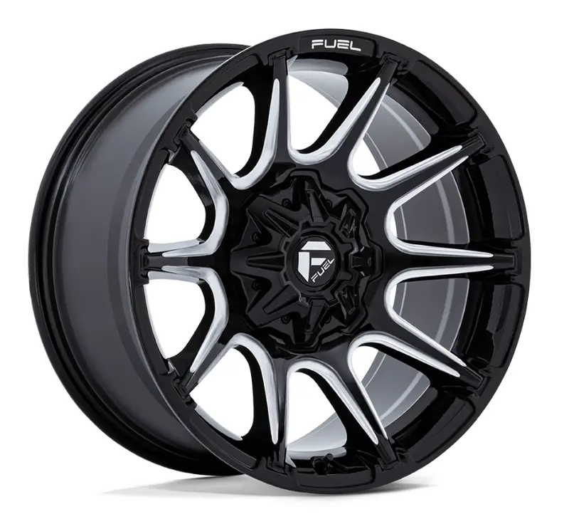 20X10 Fuel Super C Fc8880 Gloss Black Milled 1