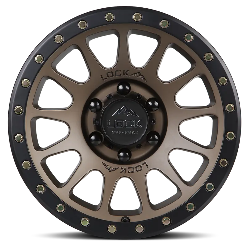 20X10 Lock Off-Road Yosemite Matte Desert Bronze W/ Matte Black Ring 3