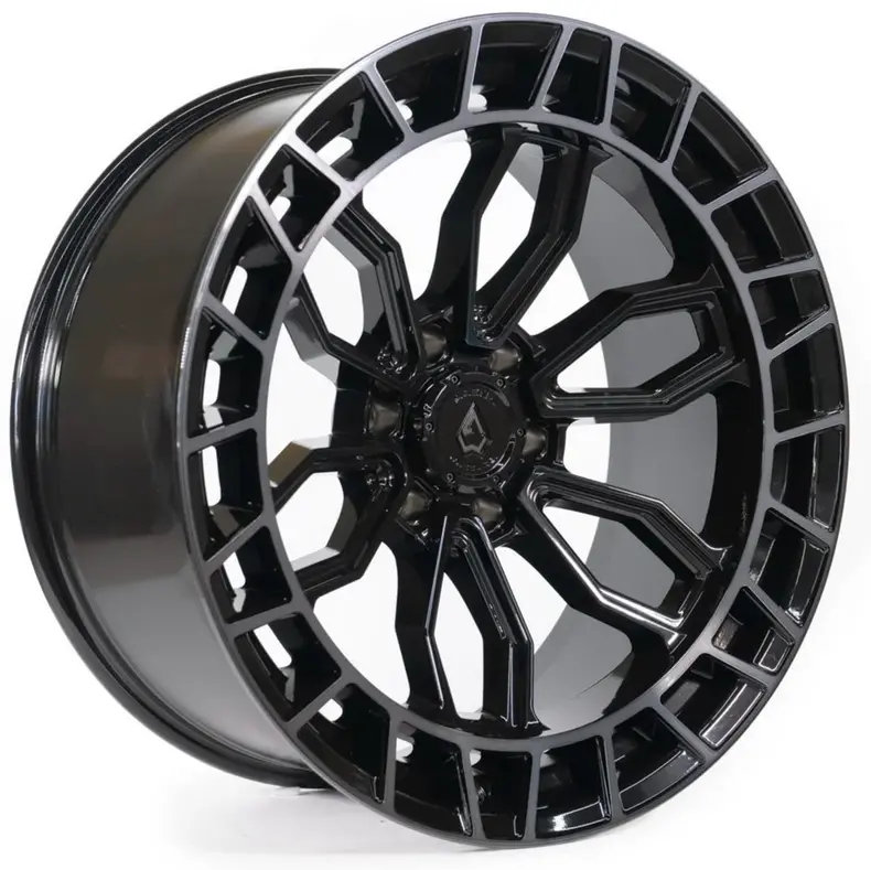 20X9.0 Arena Recon Glossy Black Center W/ Machined Ddt Lip 1