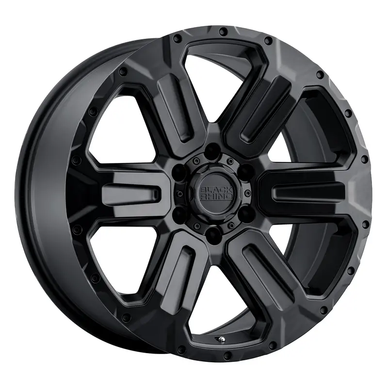 20X9.0 Black Rhino Wanaka Matte Black 1