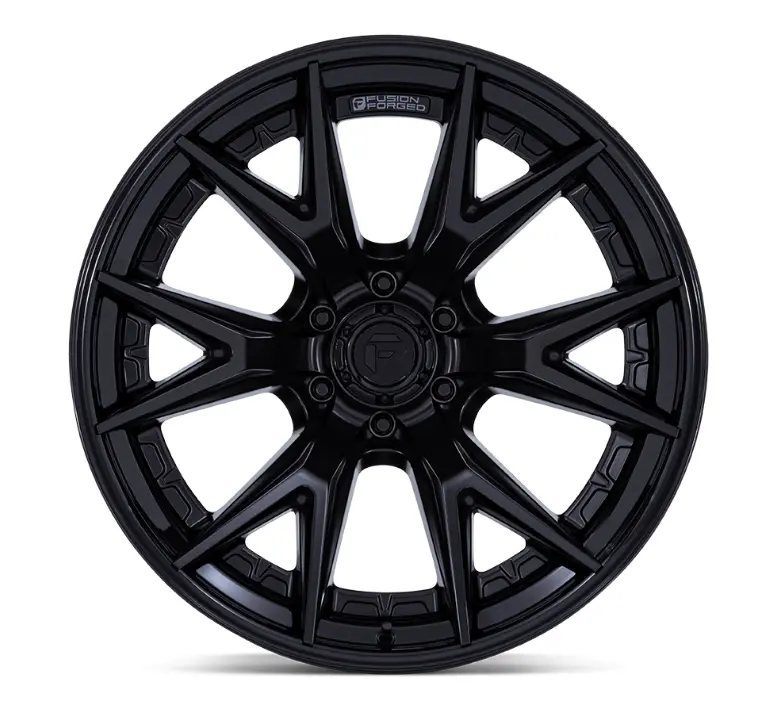 20X9.0 Fuel Catalyst Matte Black W/ Gloss Black Lip 3