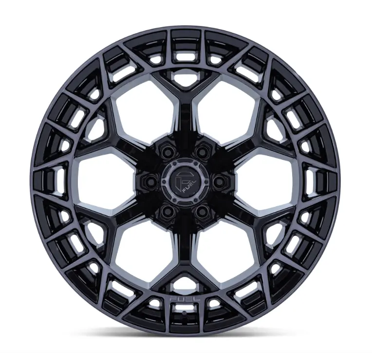 20X9.0 Fuel Charger Fc873 Gloss Black Brushed Dark Tint 3