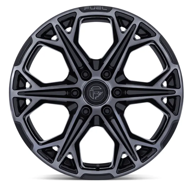 20X9.0 Fuel Fc886 Hammerhead Gloss Black Dark Tinted Clear 3