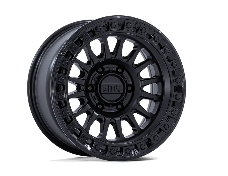 20X9.0 Kmc Ims Km552 Matte Black W/Gloss Black Lip 1
