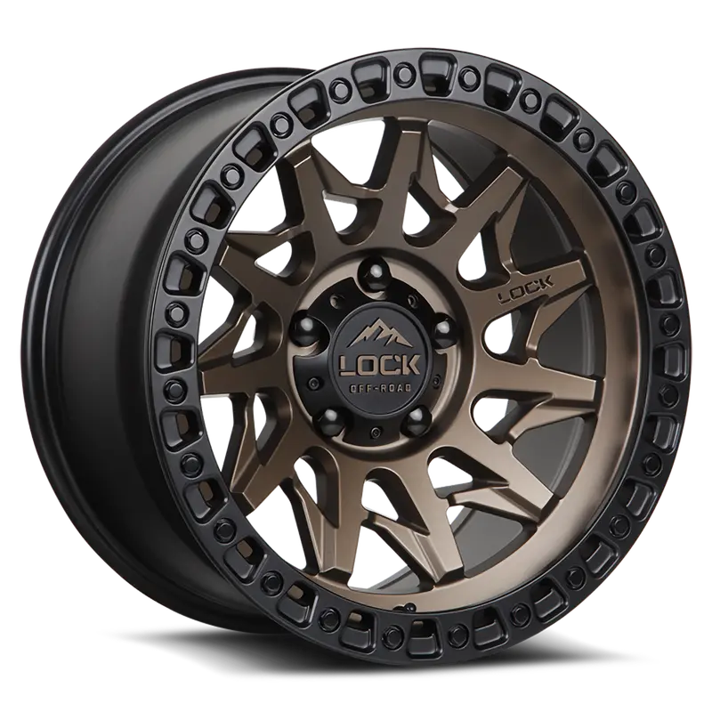20X9.0 Lock Off-Road Lunatic Matte Bronze W/ Matte Black Ring 1
