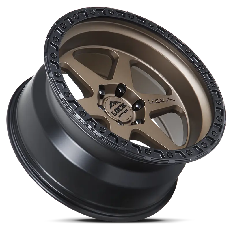 20X9.0 Lock Off-Road Olympus Matte Desert Bronze W/ Matte Black Ring 2