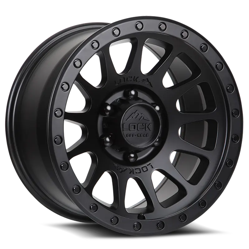 20X9.0 Lock Off-Road Yosemite Matte Black W/ Matte Black Ring 1
