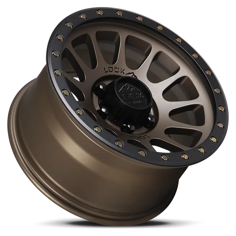 20X9.0 Lock Off-Road Yosemite Matte Desert Bronze W/ Matte Black Ring 2