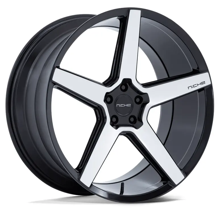 20X9.0 Niche Nc283 Modena Gloss Black W/ Machined Face 1