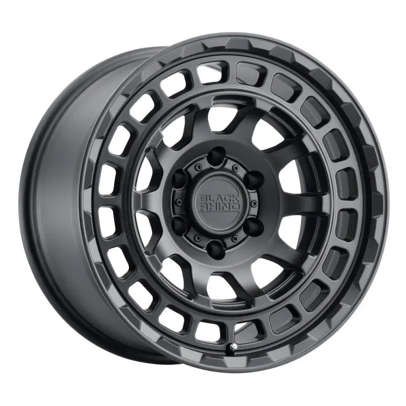 20X9.5 Black Rhino Chamber Matte Black Wheel 1