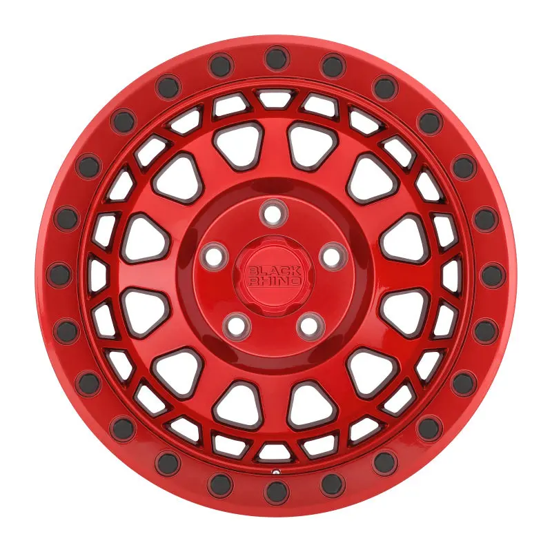 20X9.5 Black Rhino Primm Candy Red W/Black Bolts 3