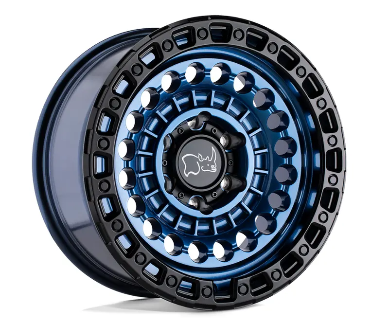 20X9.5 Black Rhino Sentinel Cobalt Blue W/ Black Ring 1