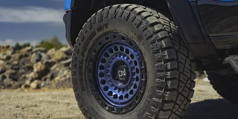 20X9.5 Black Rhino Sentinel Cobalt Blue W/ Black Ring 7