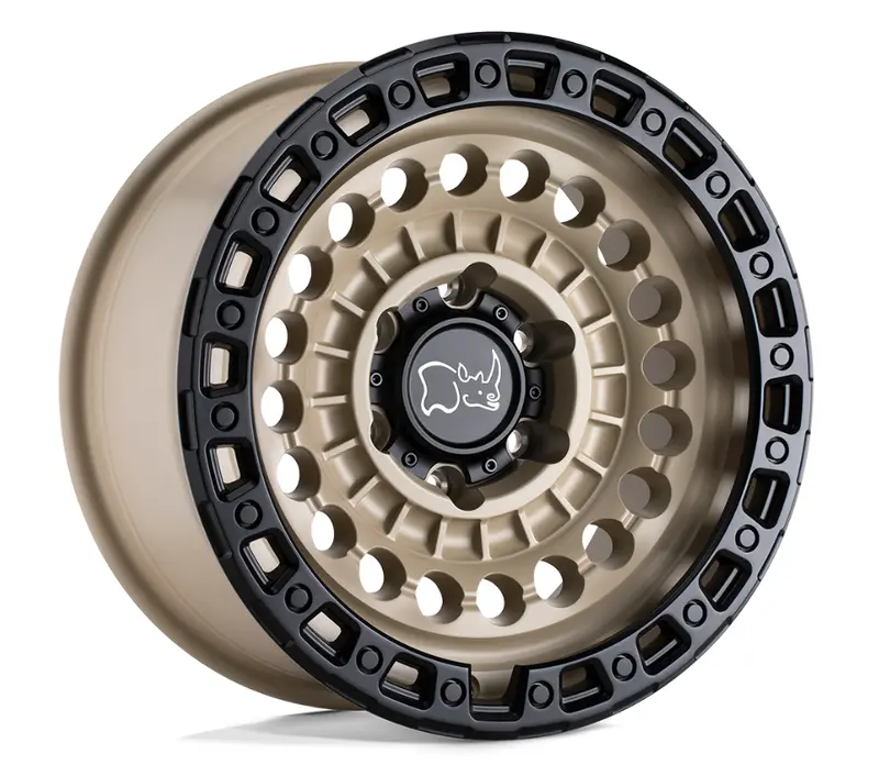 20X9.5 Black Rhino Sentinel Desert Sand W/ Black Ring 1