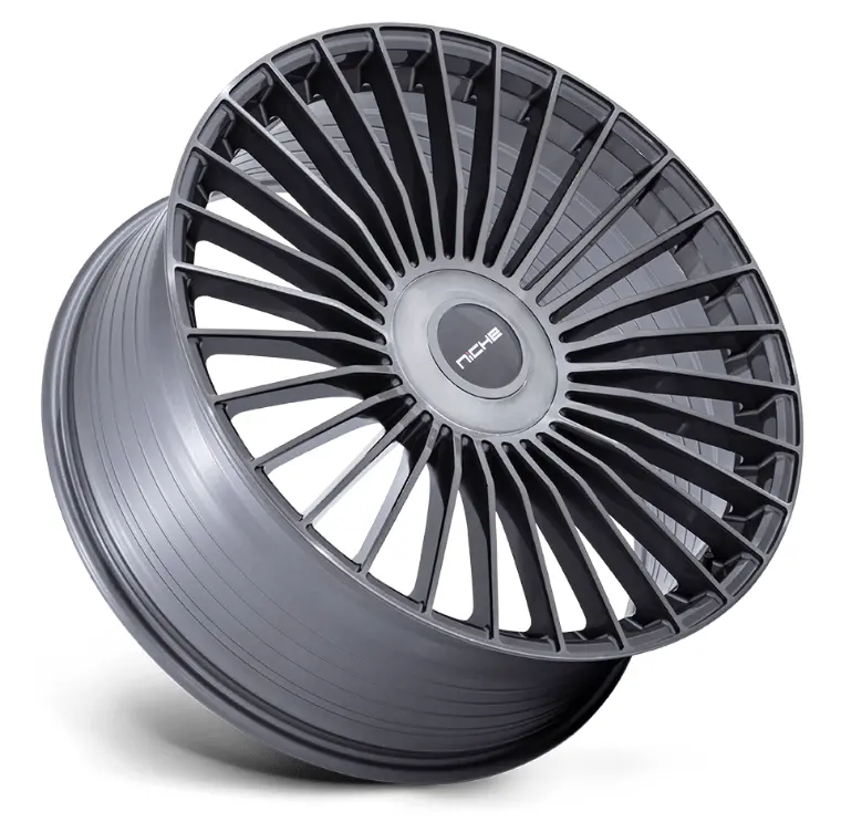 22X10.5 Niche Nc282 Serene Gloss Titanium Brushed 2