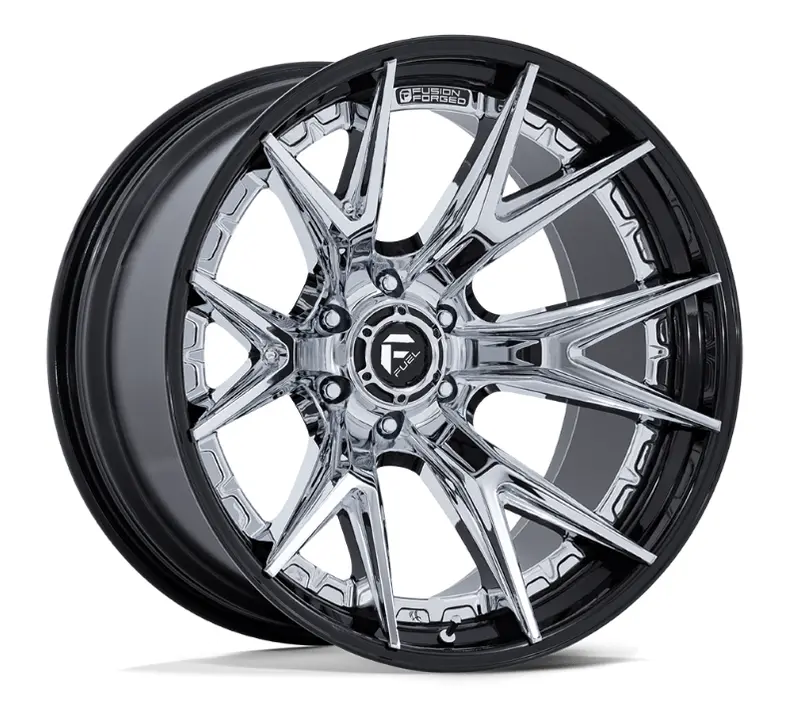 22X10 Fuel Catalyst Chrome W/ Gloss Black Lip 1