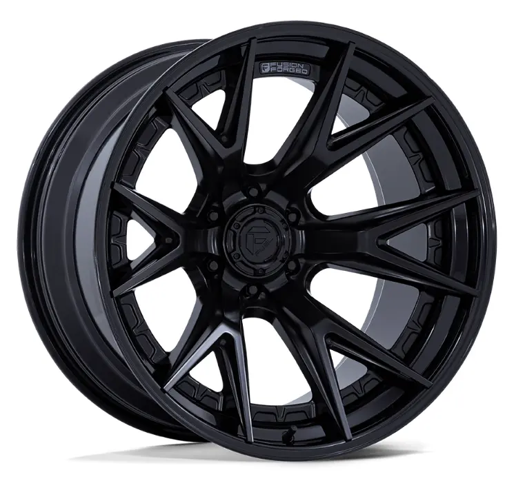 22X10 Fuel Catalyst Matte Black W/ Gloss Black Lip 1