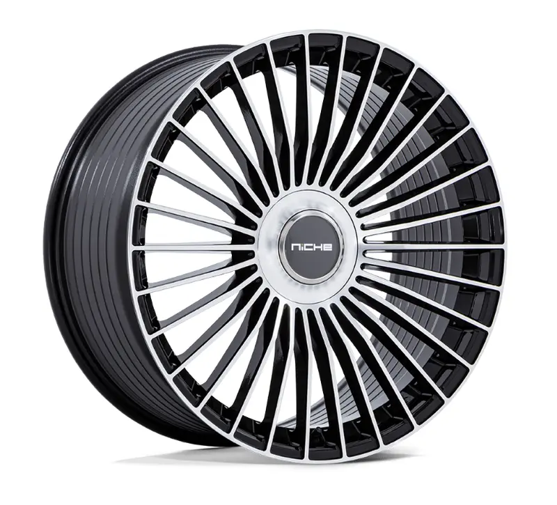 22X10 Niche Nc282 Serene Gloss Black W/Machined Face 1
