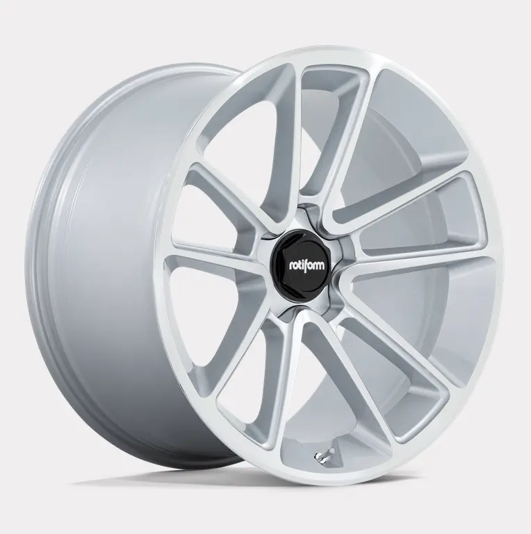 22X12 Rotiform Btl Gloss Silver W/ Machined Face 1