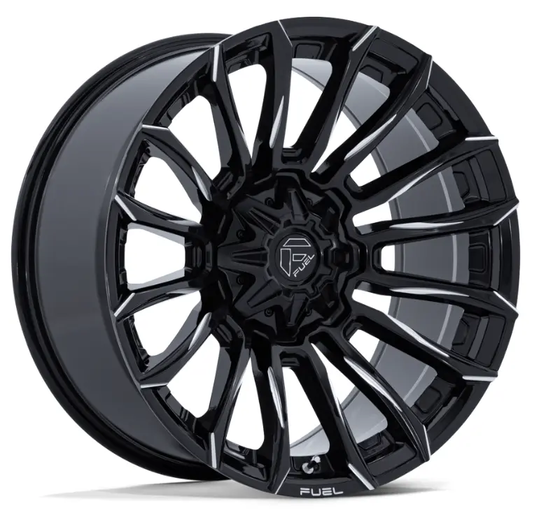 22X9.0 Fuel Blade Fc889 Gloss Black Milled 1