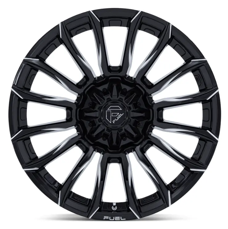 22X9.0 Fuel Blade Fc889 Gloss Black Milled 3
