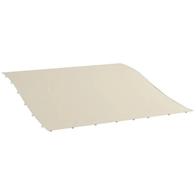 3.8' X 3.8' Pergola Canopy Replacement With Drain Holes, For Outsunny 84C-038 Series, Beige 1