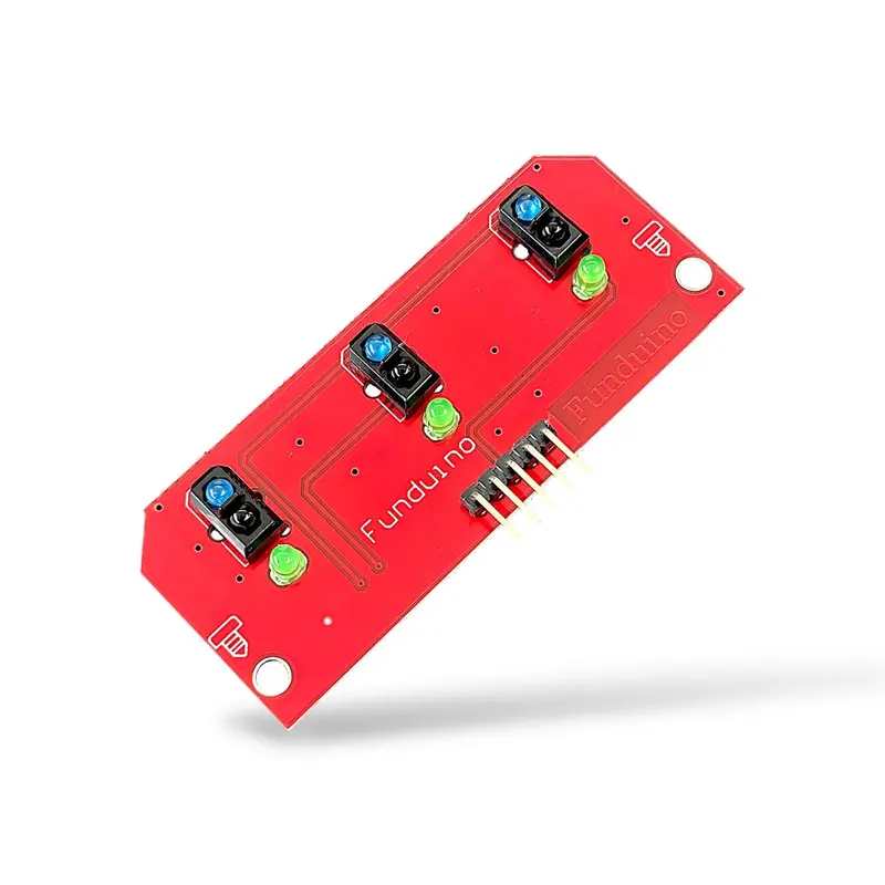 3 Channel Ir Infrared Tcrt5000 Line Detection Sensor Module | 3 Way Array For Line Follower Robot & Arduino Projects 1