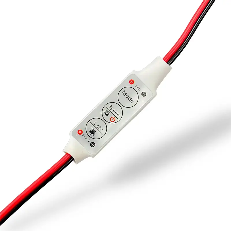 3 Keys Mini Rgb Led Controller | 3-Button Rgb Controller For 5050 & 3528 Single Rgb Led Light Strips 1