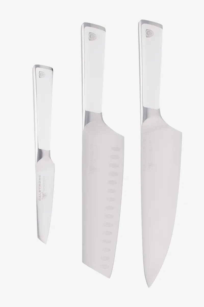 3-Piece Knife Set | White Handle | Vanquish Series | Nsf Certified | Dalstrong © 1