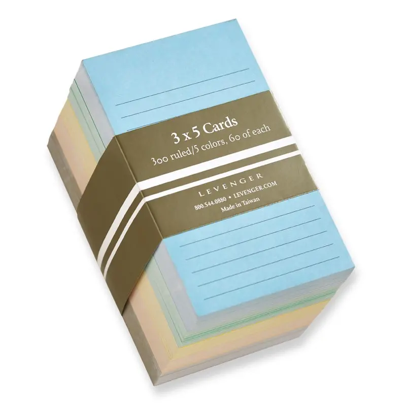300 Multicolored 3 X 5 Cards 1