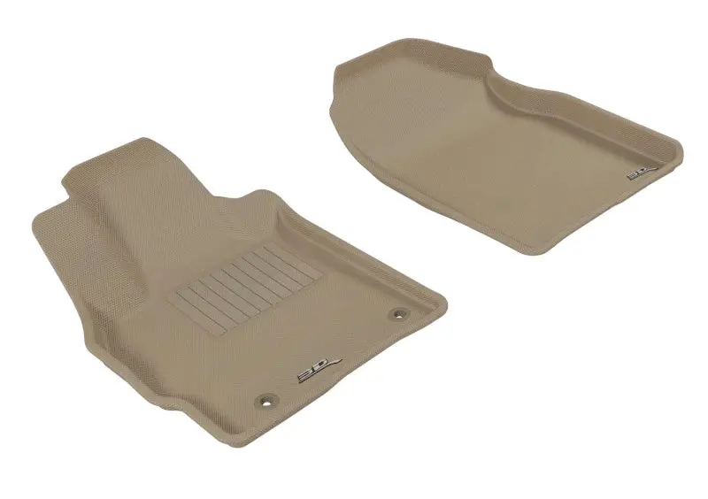 3D Maxpider 2007-2012 Mazda Cx-7 Kagu 1St Row Floormat - Tan 1